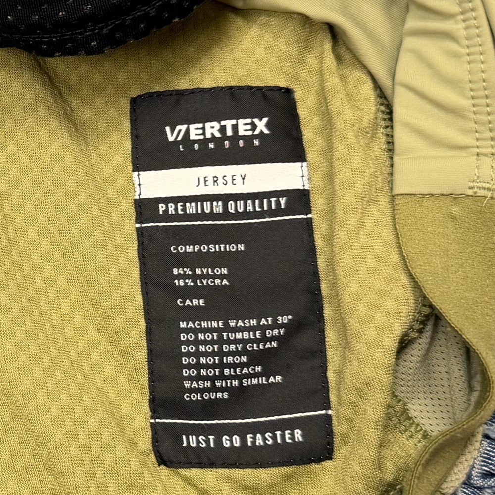 Vertex London Olive Green cycling athletic racing jersey stretch top Large - Picture 9 of 9